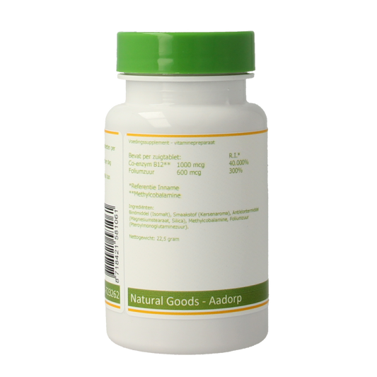 Elvitum Vitamine B12 1000mcg + foliumzuur 90 Zuigtabletten
