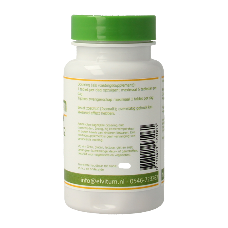 Elvitum Vitamine B12 1000mcg + foliumzuur 90 Zuigtabletten