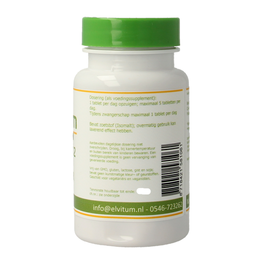 Elvitum Vitamine B12 1000mcg + foliumzuur 90.00 Zuigtabletten