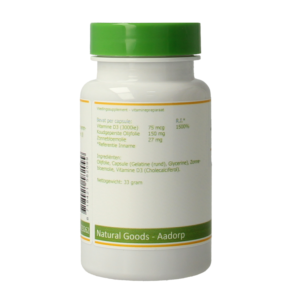 Elvitum Vitamine D3 3000IE/75mcg 120.00 Capsules