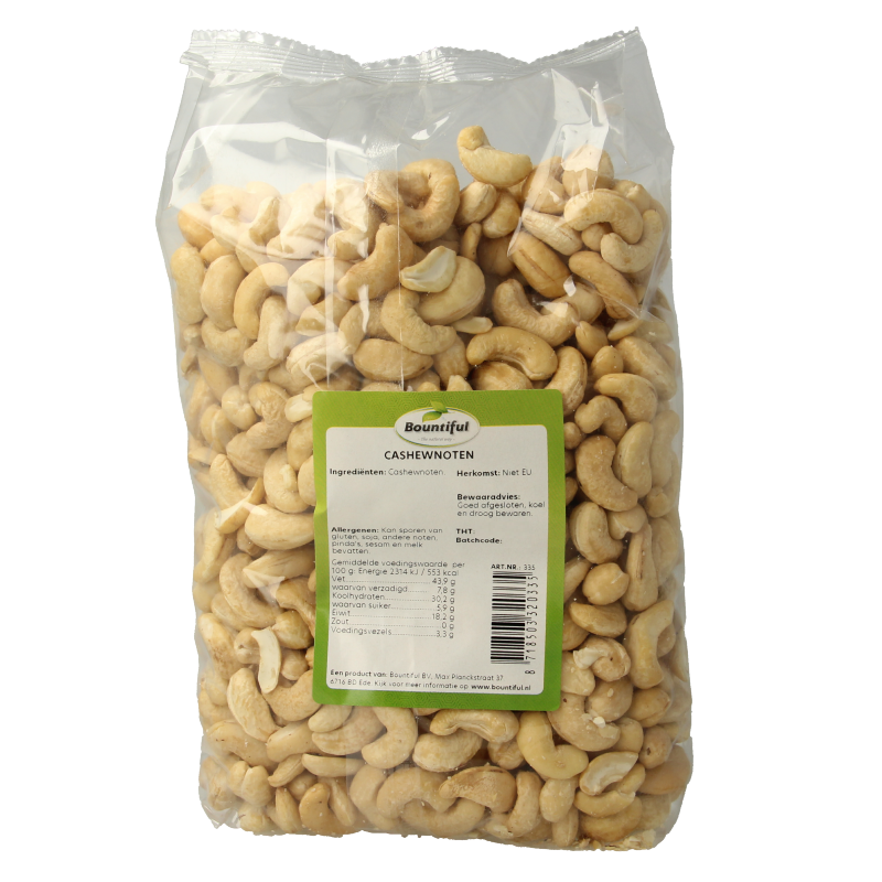 Bountiful Cashewnoten 1000 Gram