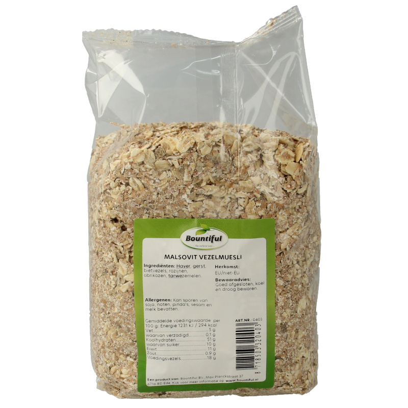 Bountiful Muesli malsovit 500 Gram
