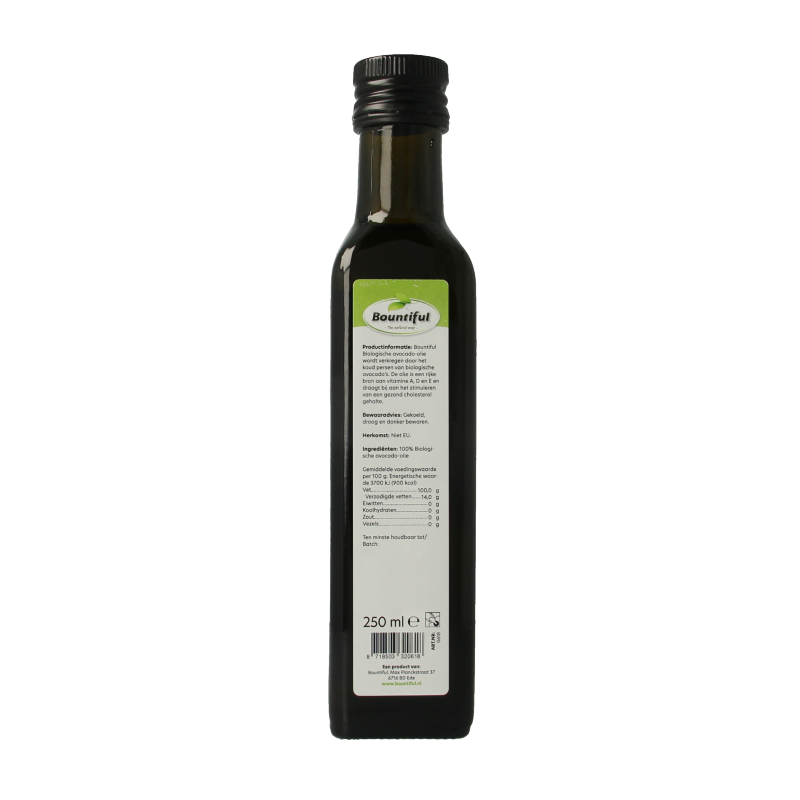 Bountiful Avocado olie bio 250 Milliliter