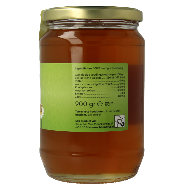 Bountiful Honing weidenbloemen vloeibaar bio 900 Gram