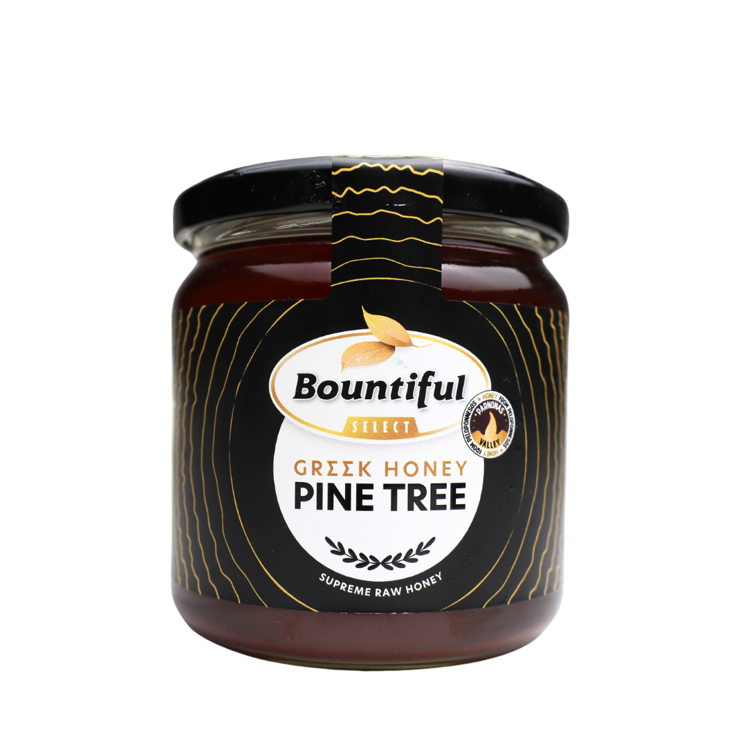 Bountiful select Griekse rauwe honing pine tree/dennen 500 Gram