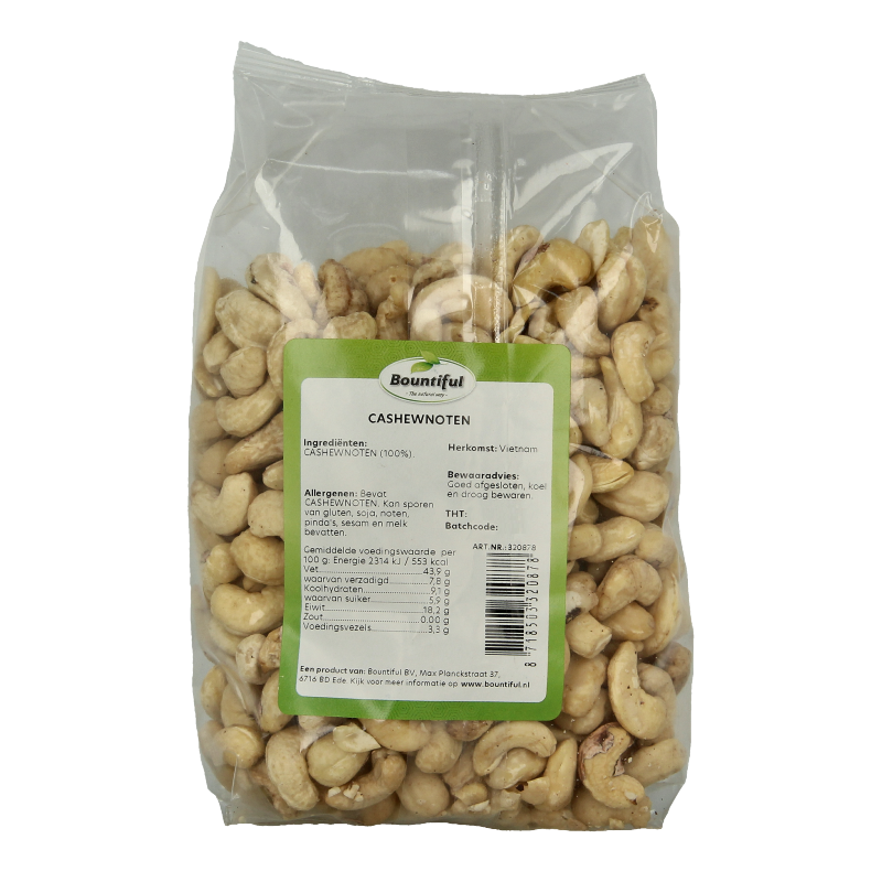 Bountiful Cashewnoten 500 Gram