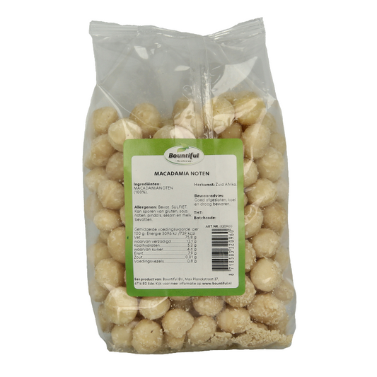 Bountiful Macadamia noten 500 Gram