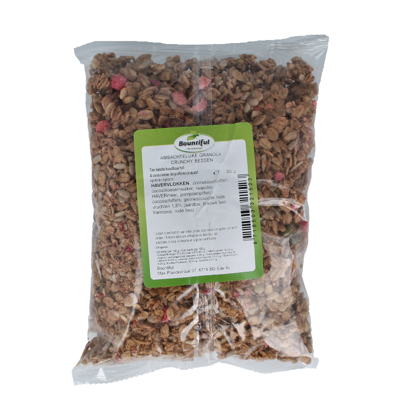 Bountiful Ambachtelijke granola krunchy bessen 350 Gram