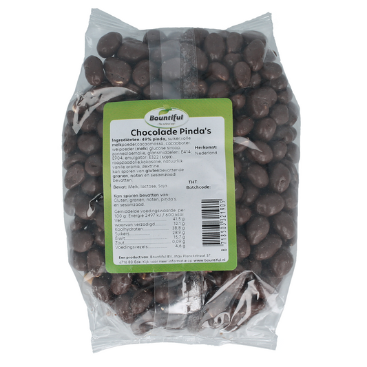 Bountiful Chocolade pinda's 500.00 Gram