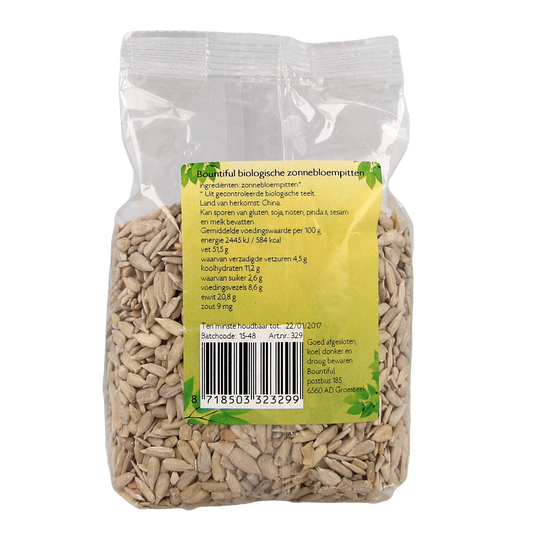 Bountiful Zonnebloemenpitten bio 400.00 Gram