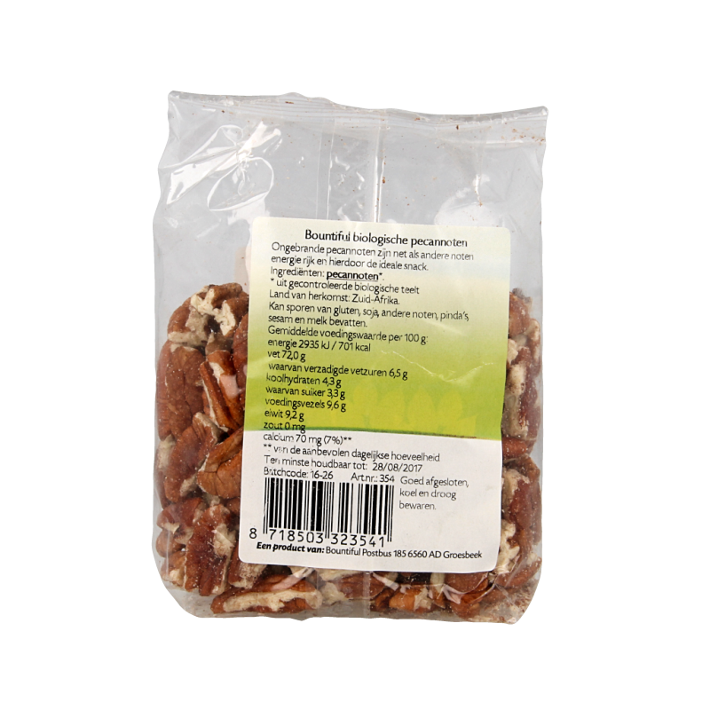 Bountiful Pecannoten bio 150 Gram