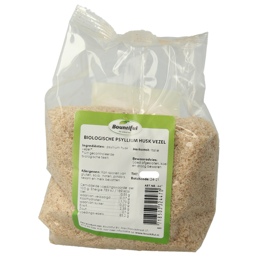 Bountiful Psyllium husk vezel/vlozaad bio 200.00 Gram