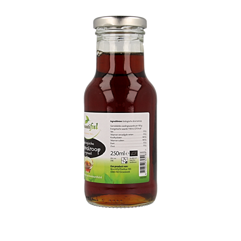 Bountiful Ahornsiroop bio 250 Milliliter