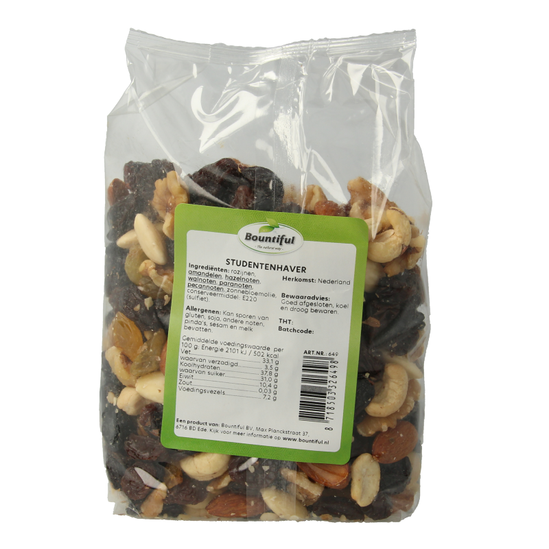 Bountiful Studentenhaver 500 Gram