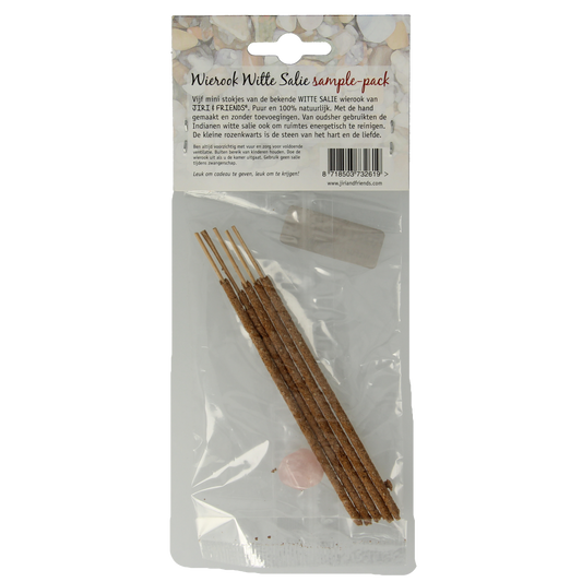 Jiri & Friends Zakje geluk wierook witte salie mini 1.00 Stuks