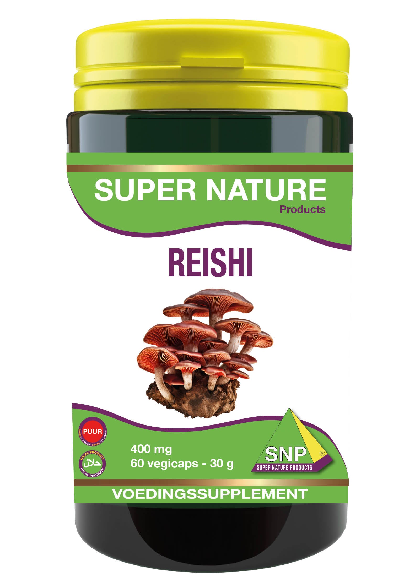 SNP Reishi 400 mg puur 60 Vegetarische capsules