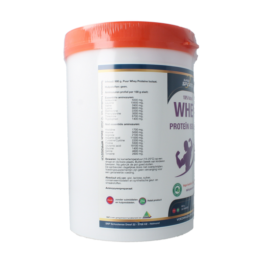 SNP Whey proteine isolate 100% natural 900 Gram