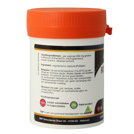 SNP Fatburner XXL 650mg puur 60 Vegetarische capsules