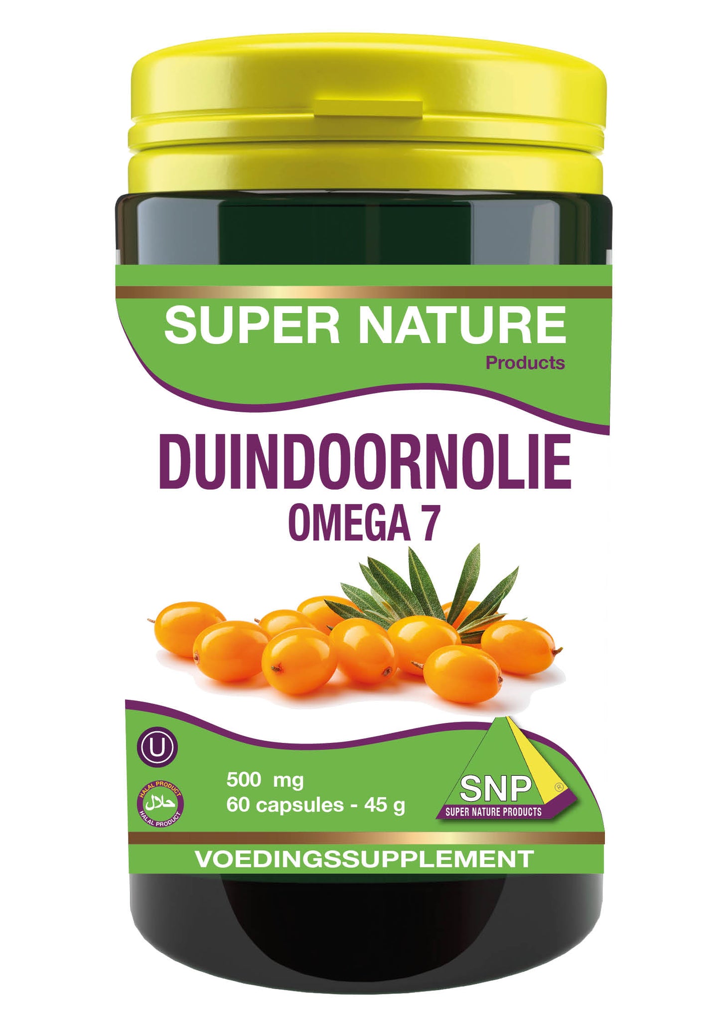 SNP Duindoorn olie omega 7 500mg halal kosher 60 Capsules