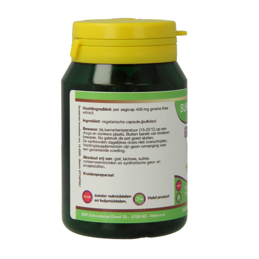SNP Groene thee 400 mg puur 60 Vegetarische capsules