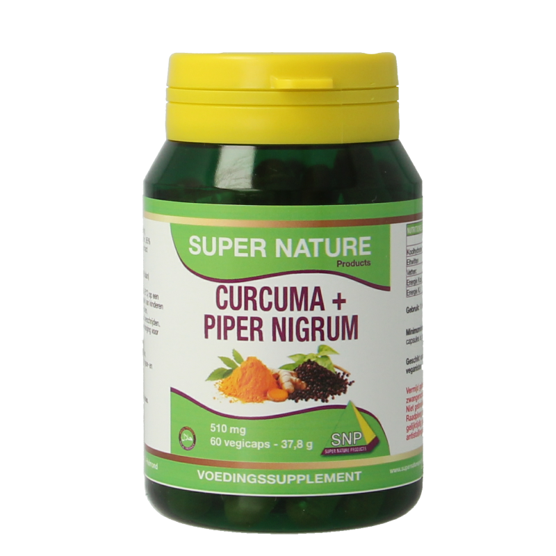 SNP Curcuma & piper nigrum 510mg puur 60 Vegetarische capsules