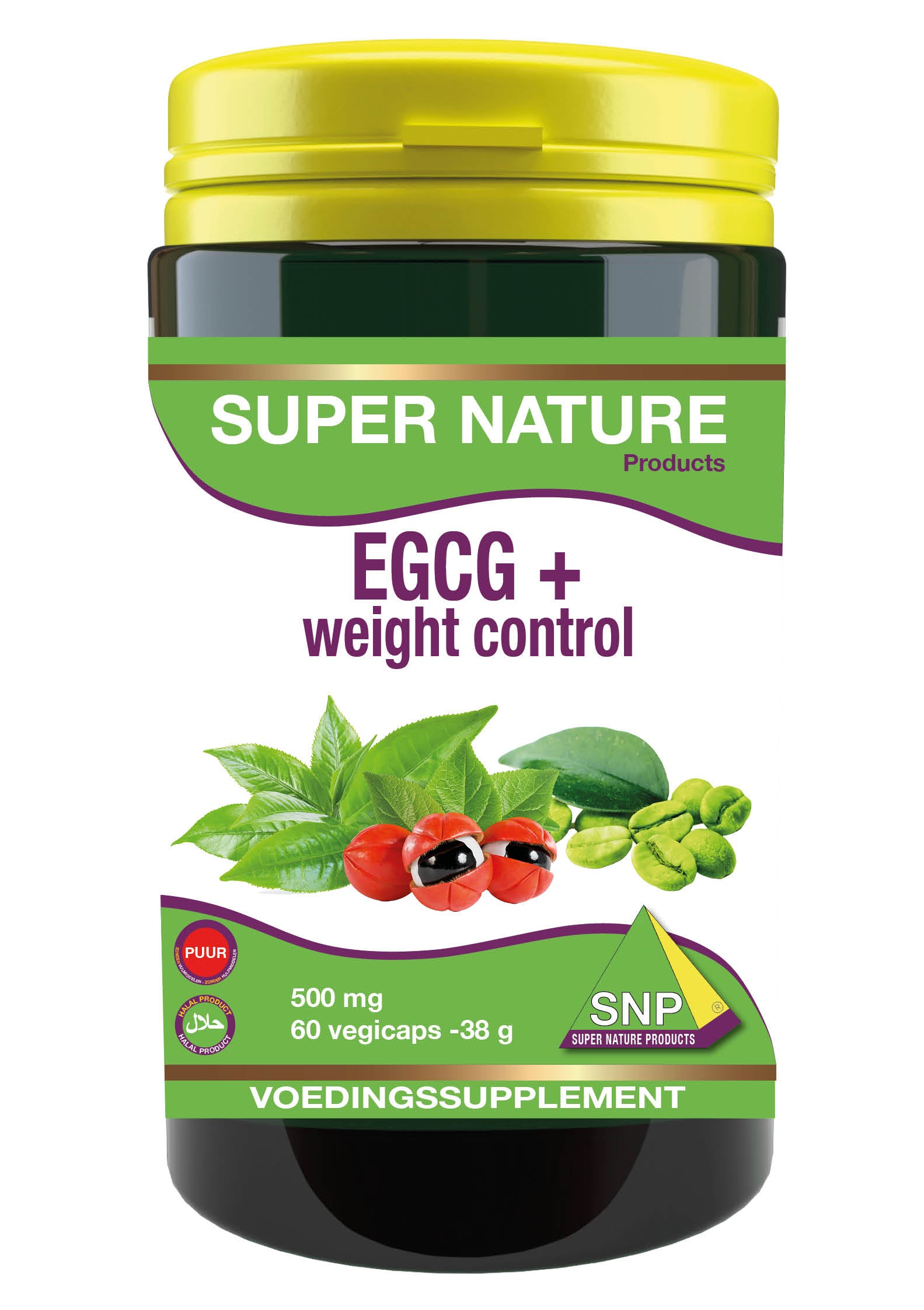 SNP EGCG+ Weight control puur 60 Vegetarische capsules
