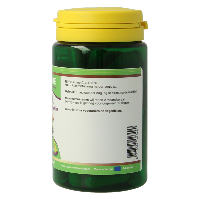 SNP Resveratrol curcuma gebufferd vit C bioperine puur 60 Vegetarische capsules