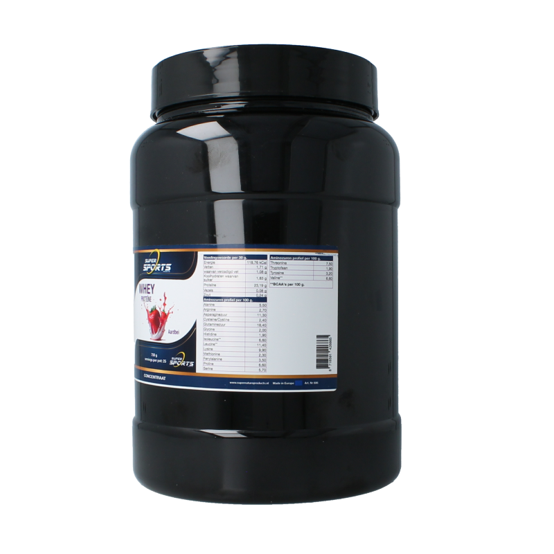 Nutritex Whey proteine aardbei 750 Gram