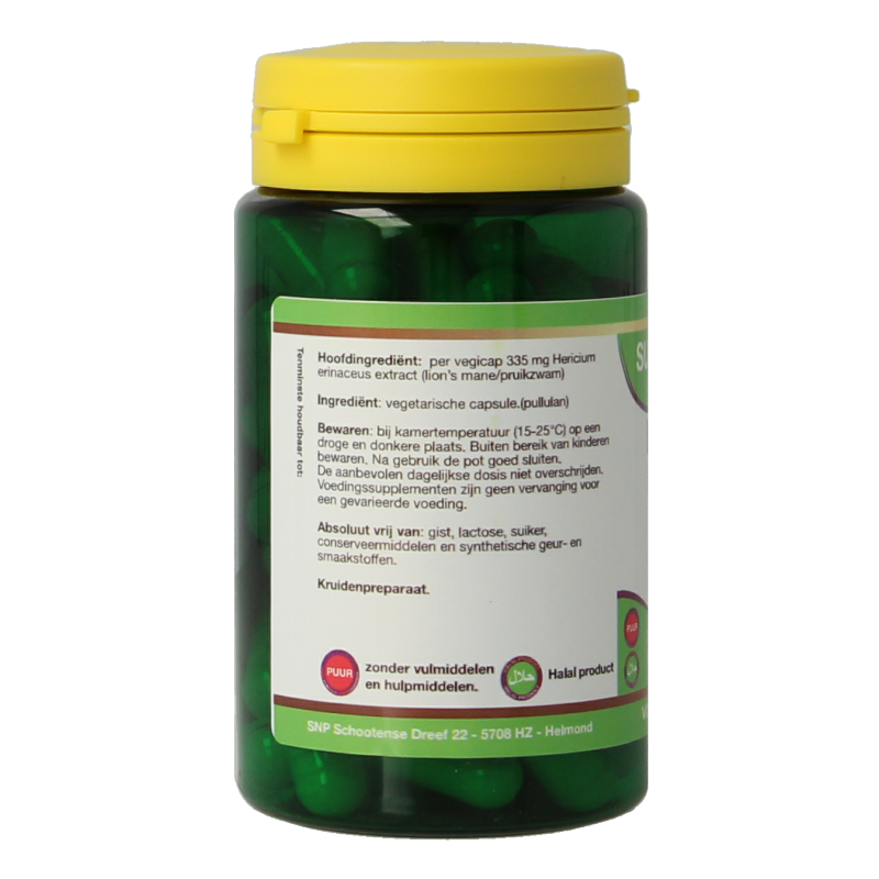SNP Lions mane (pruikzwam) puur 60 Vegetarische capsules