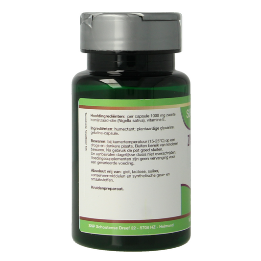 SNP Zwarte komijn olie 1000 mg 30 Vegetarische capsules