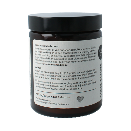 Van Toen Lion's mane poeder bio 80 Gram