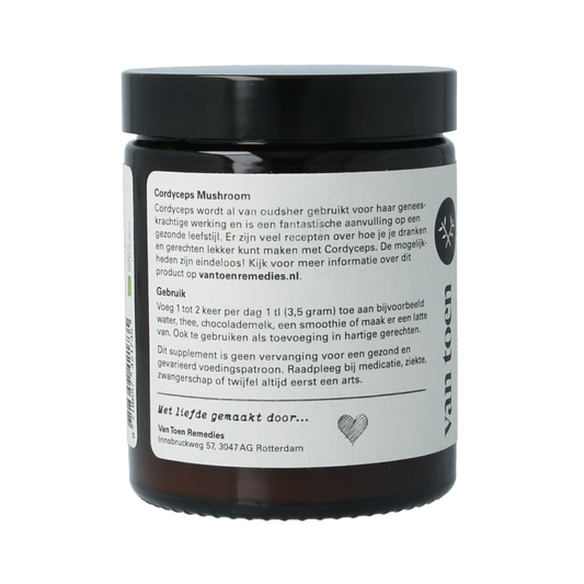 Van Toen Cordyceps poeder bio 80 Gram