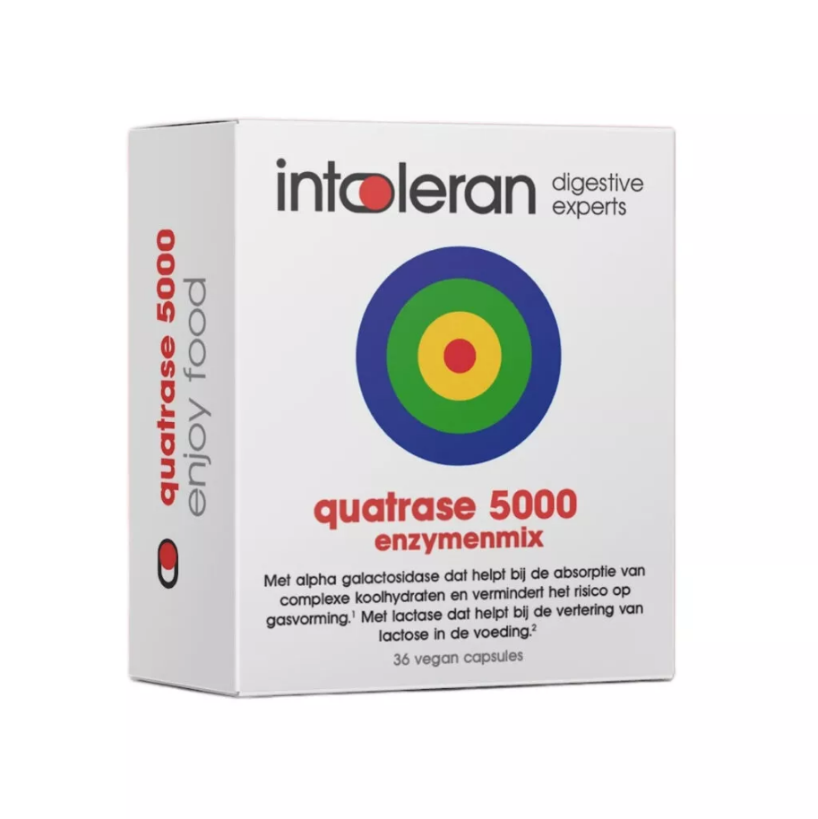 Intoleran Quatrase 5.000 36 Vegetarische capsules