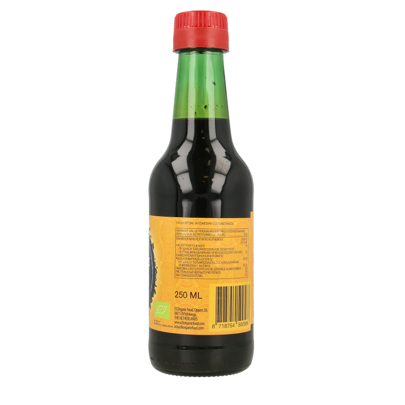 Yakso Ketjap zonder zout bio 250 Milliliter