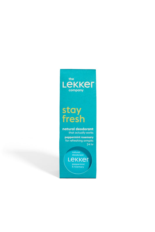 Lekker Company Deodorant pepermunt & rozemarijn 30 Gram