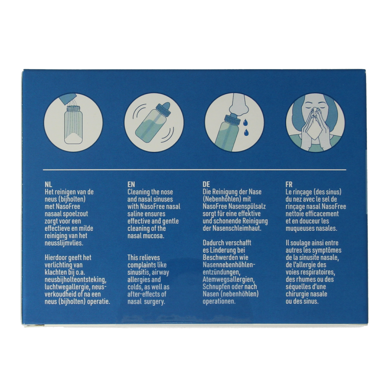 Dos Medical NasoFree nasaal saline spoelzout 2.5 gram 30 Stuks