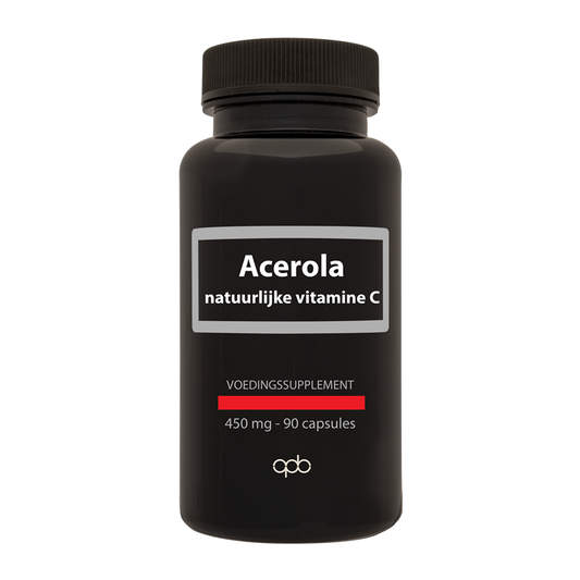 APB Holland Acerola natuurlijke vitamine C puur 450mg 90 Vegetarische capsules