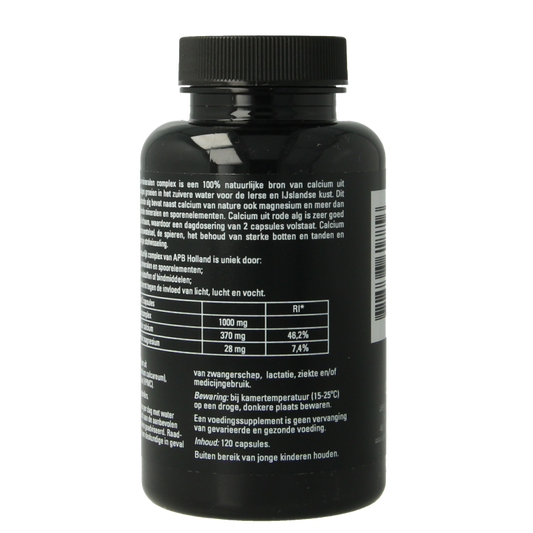 APB Holland Zuiver calcium natuurlijk complex 500mg 120 Capsules