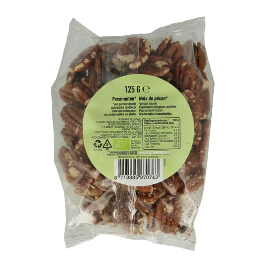 Greenage Pecannoten raw bio 125.00 Gram
