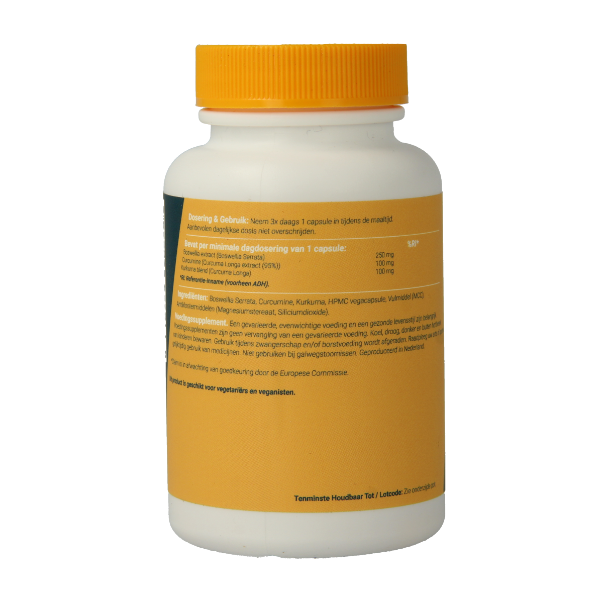 Fittergy Boswellia en curcumine 60.00 Vegetarische capsules