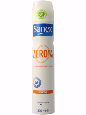 Sanex Deodorant spray zero % sensitive 200 Milliliter
