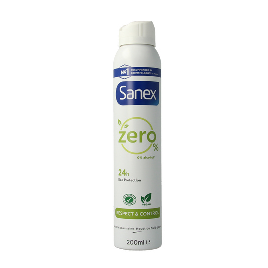 Sanex Deodorant spray zero% respect & control 200 Milliliter