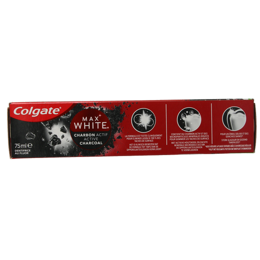 Colgate Tandpasta max white charcoal 75 Milliliter