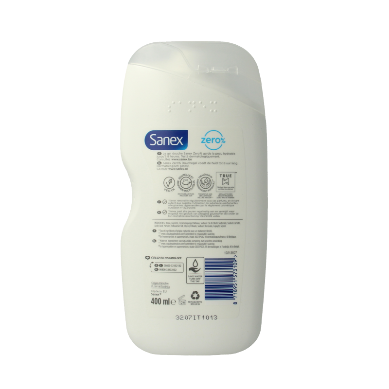 Sanex Shower zero% dry skin 400 Milliliter