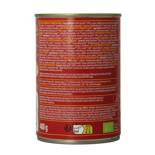 Amaizin Witte bonen in tomatensaus bio 400 Gram