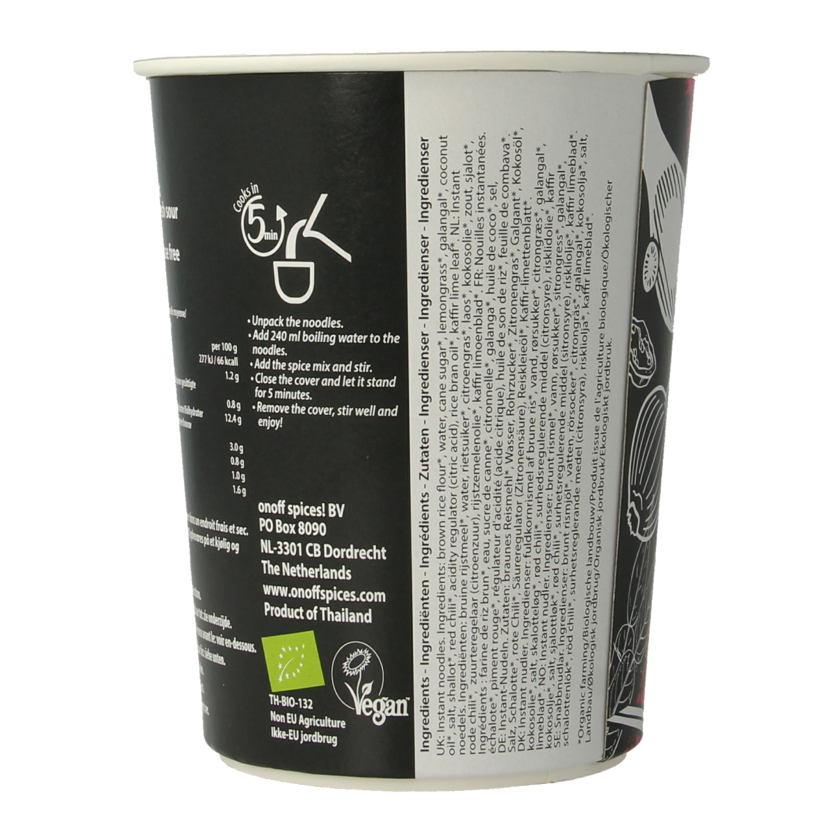 Onoff Instant noodlesoup tom kha bio 75.00 Gram