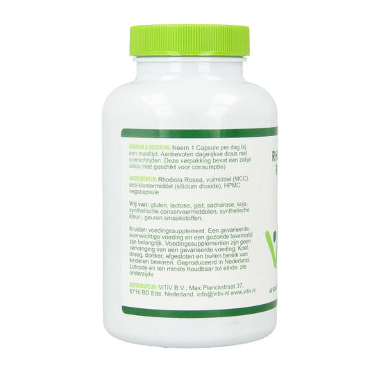 Vitiv Rhodiola rosea 500mg 60 Vegetarische capsules