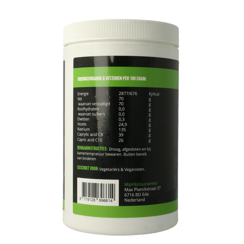 MijnNatuurwinkel MCT poeder vegan 500 Gram