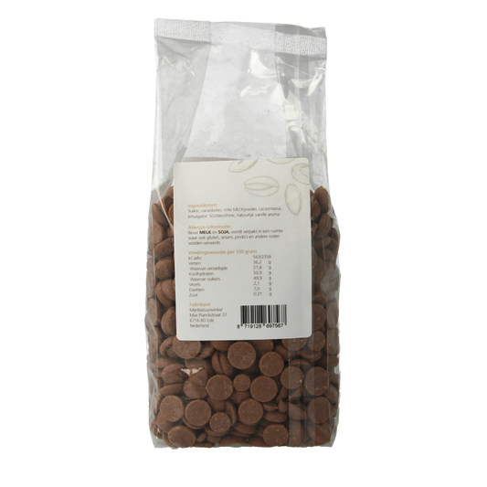 MijnNatuurwinkel Chocolade druppels melk 400 Gram