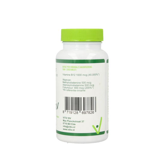 Vitiv Vitamine B12 actief 100.00 Zuigtabletten